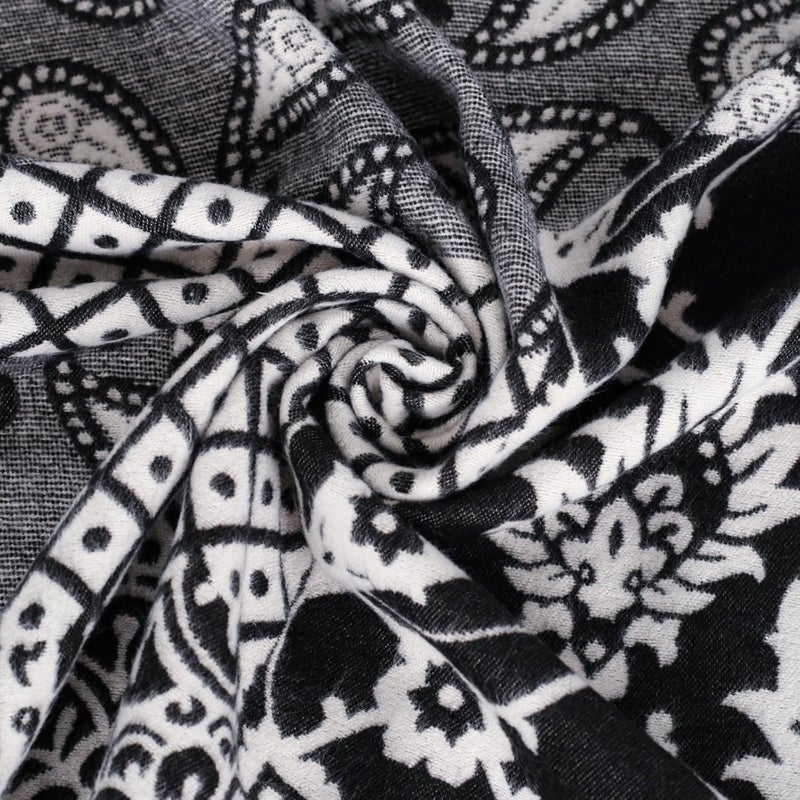 EXTREE Scarfs for Women Pashmina Silky Shawl Wrap for Evening Dressing Blanket Open Front Poncho Cape - Image 3